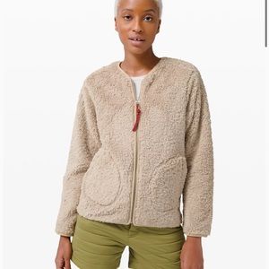 NWT Lululemon Oh So Sherpa Full Zip- Trench Sz 10